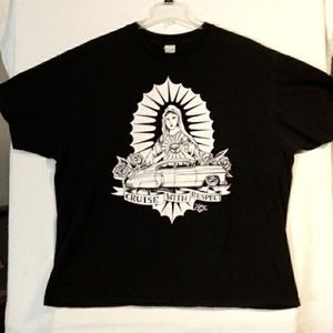 Cruising t-shirt, 2XL, Black. Themed: "Cruise with Respect"